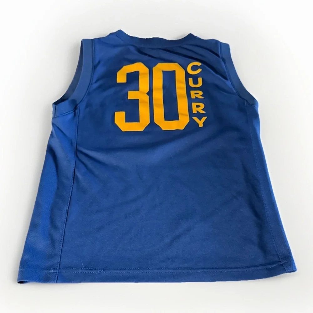 Steph Curry Warriors Youth Jersey Size 8 Blue‎ NBA